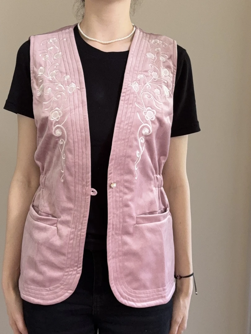 新款′粉色      马甲