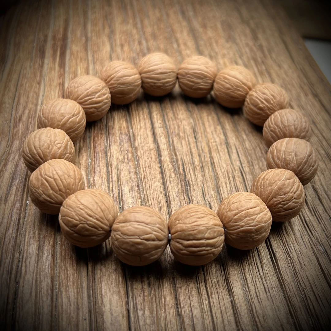 【致雅出品S】老树猴头核桃原皮原色聚宝盆边肚同尺单圈