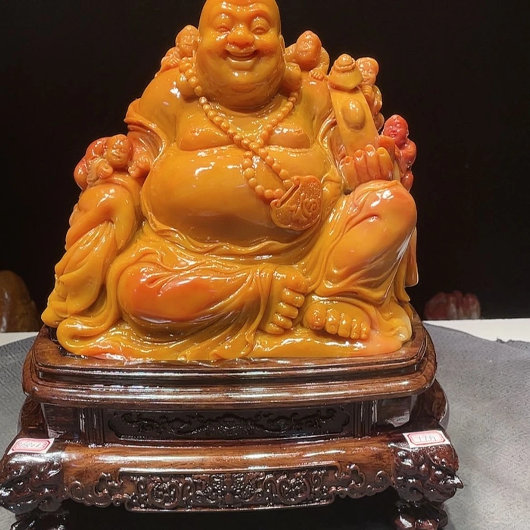 【闪购商品】寿山石山笑佛常开寿山石雕刻