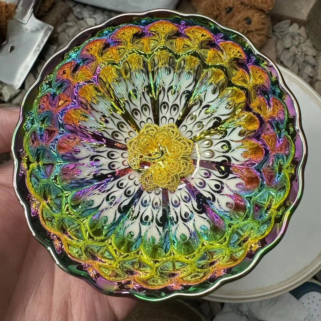 七彩梦幻太阳花金孔雀杯