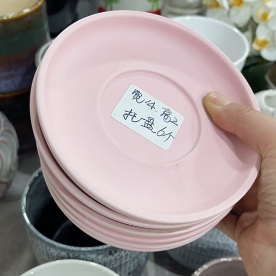 多肉绿植陶瓷花盆9.9包邮，有孔