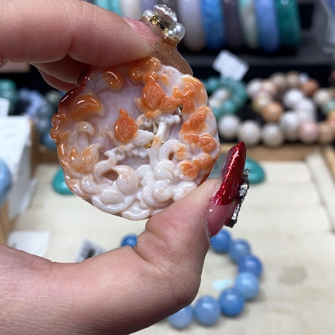 硅化珊瑚（珊瑚玉）手链未镶嵌小**?074