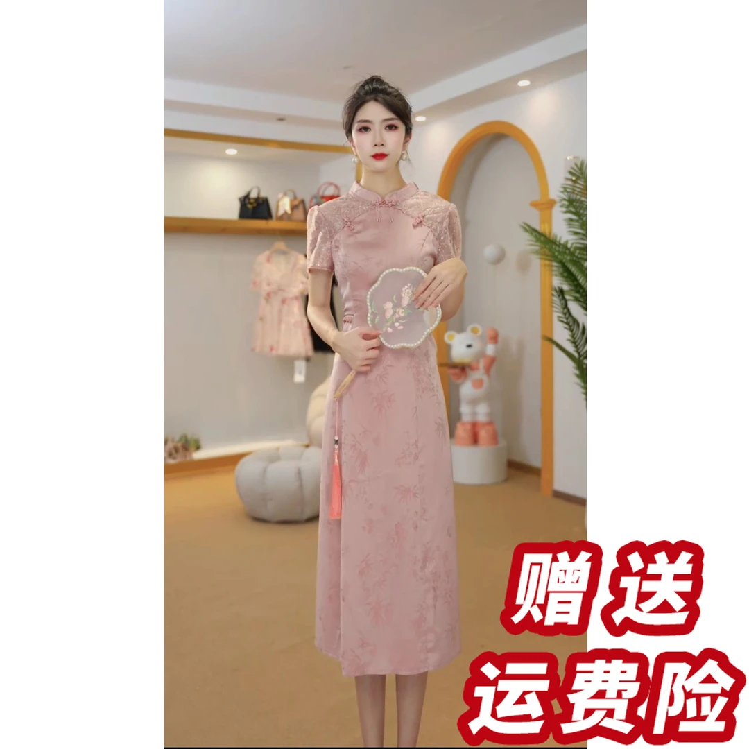 【赠送运费险】新中式改良旗袍连衣裙女夏季2025新款复古年轻A52213