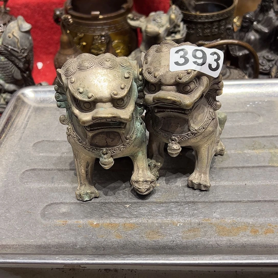 黄铜摆件，文房摆件
