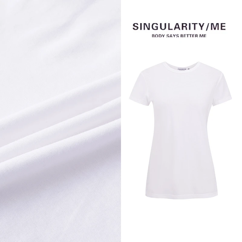 Singularity Me 【舒适区】强捻休闲随性简约白T恤 2A 1055