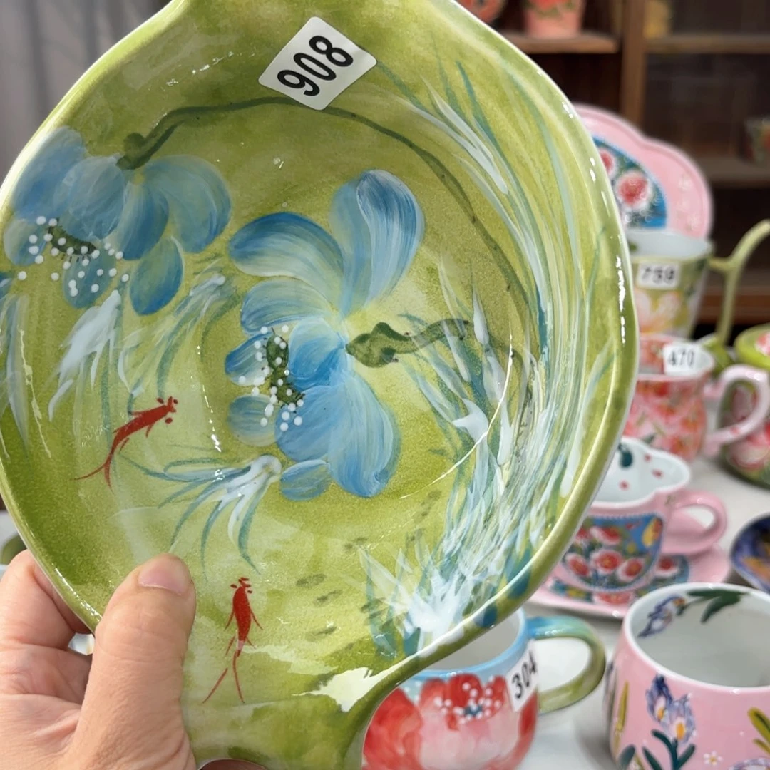 景德镇手绘高温釉下彩陶瓷茶具
