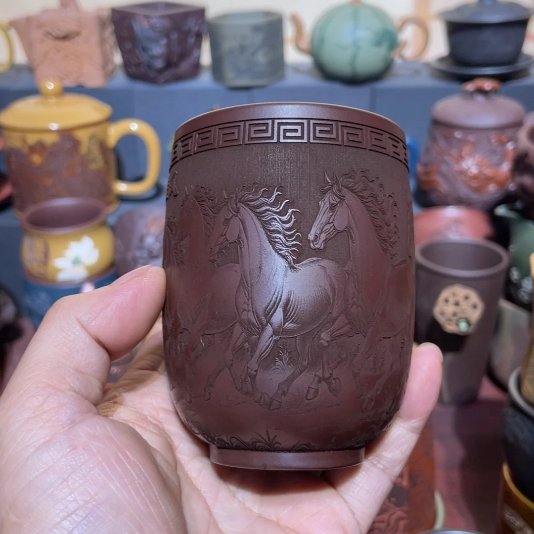 原矿紫砂手工主人杯