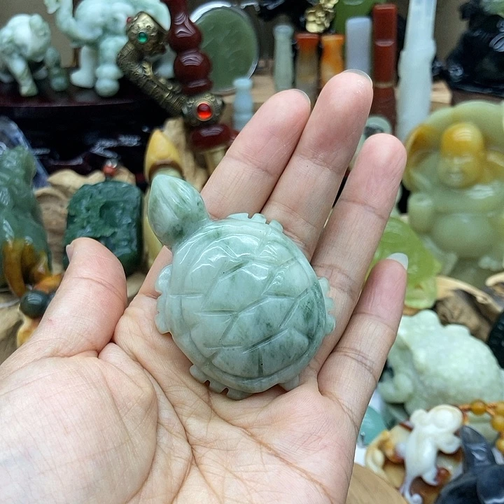 岫玉未镶嵌手把件