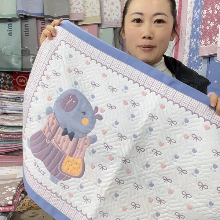 棉蓝色快乐熊纯棉