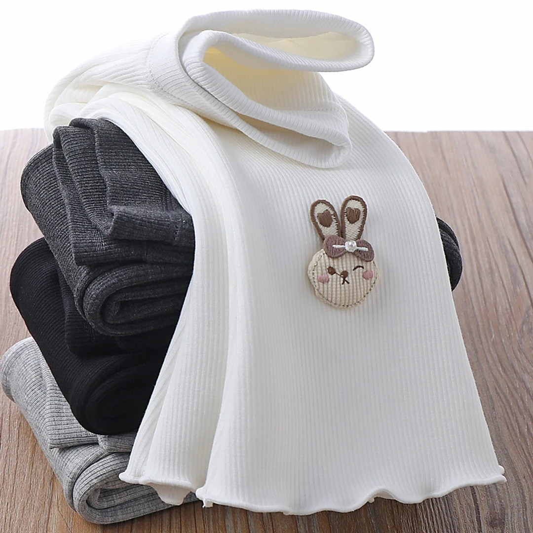 女童加绒喇叭裤秋冬儿童加厚一体绒打底裤女孩休闲裤子洋气微喇裤