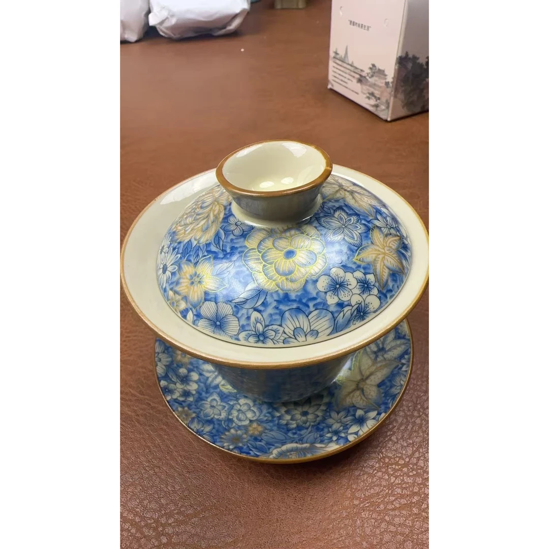 G2350青花缠枝莲盖碗