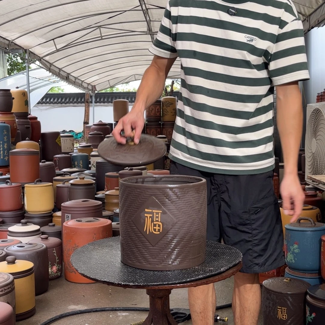 紫砂茶叶罐8 饼茶叶罐