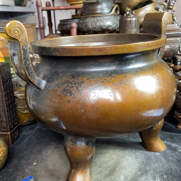 铜器工艺品摆件香炉摆件