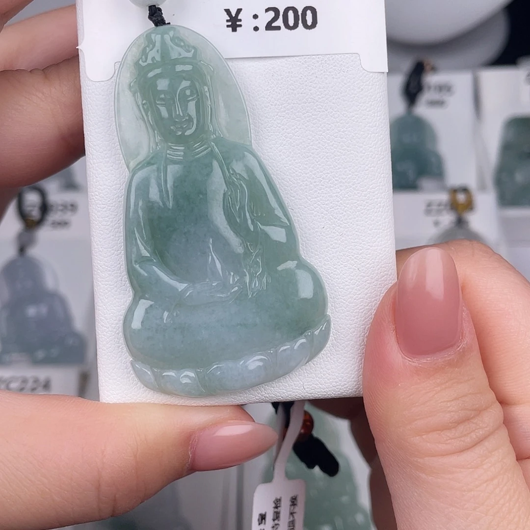 翡翠未镶嵌颈饰zc016