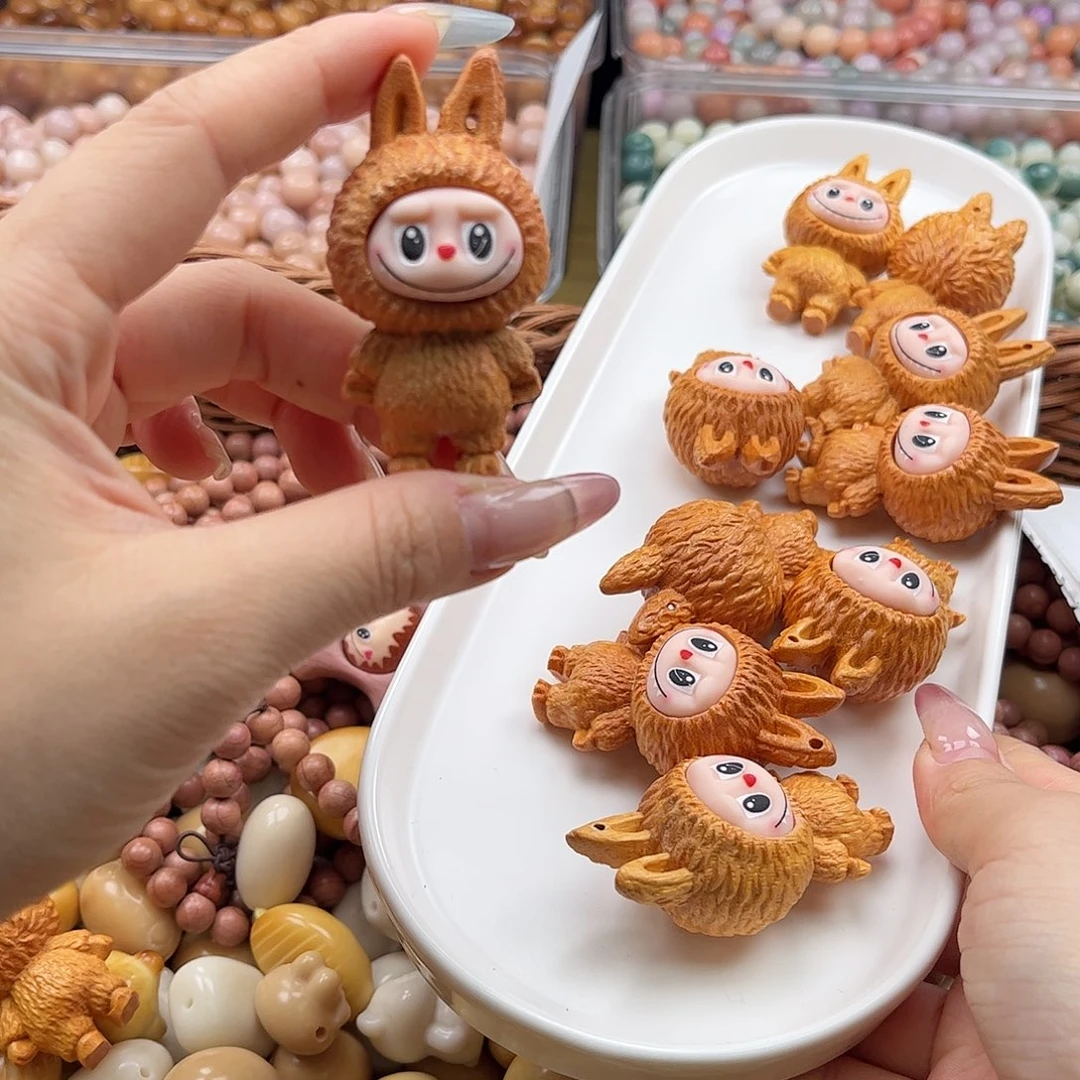 白玉菩提吊坠wq30-60mm/1颗檀木拉布布