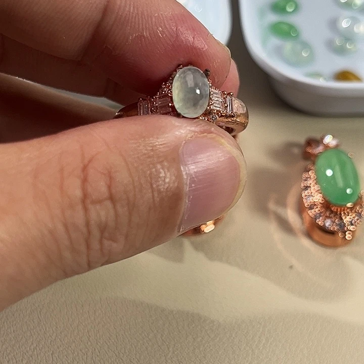 翡翠裸石缅料A货翡翠