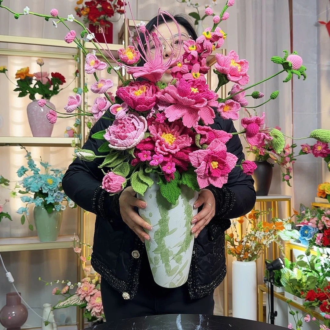 纯手工钩织钩织大花束