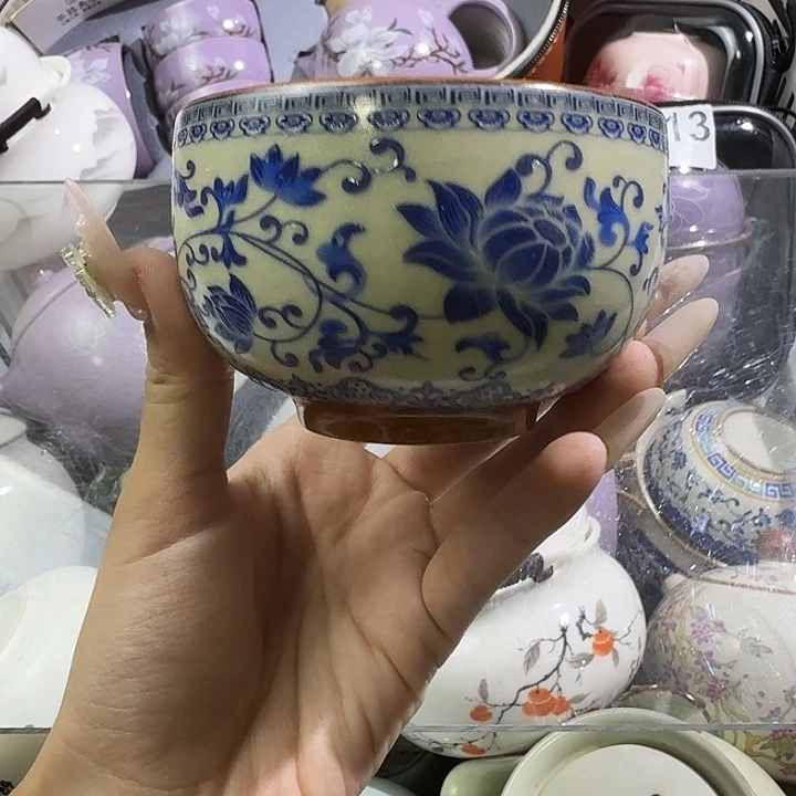 颜瓷茶器闪购链接青花铜钱杯