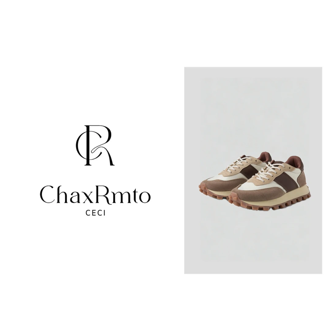 ChaxRmto斯斯 厚底拼色欧版复古运动休闲系带阿甘鞋 230419
