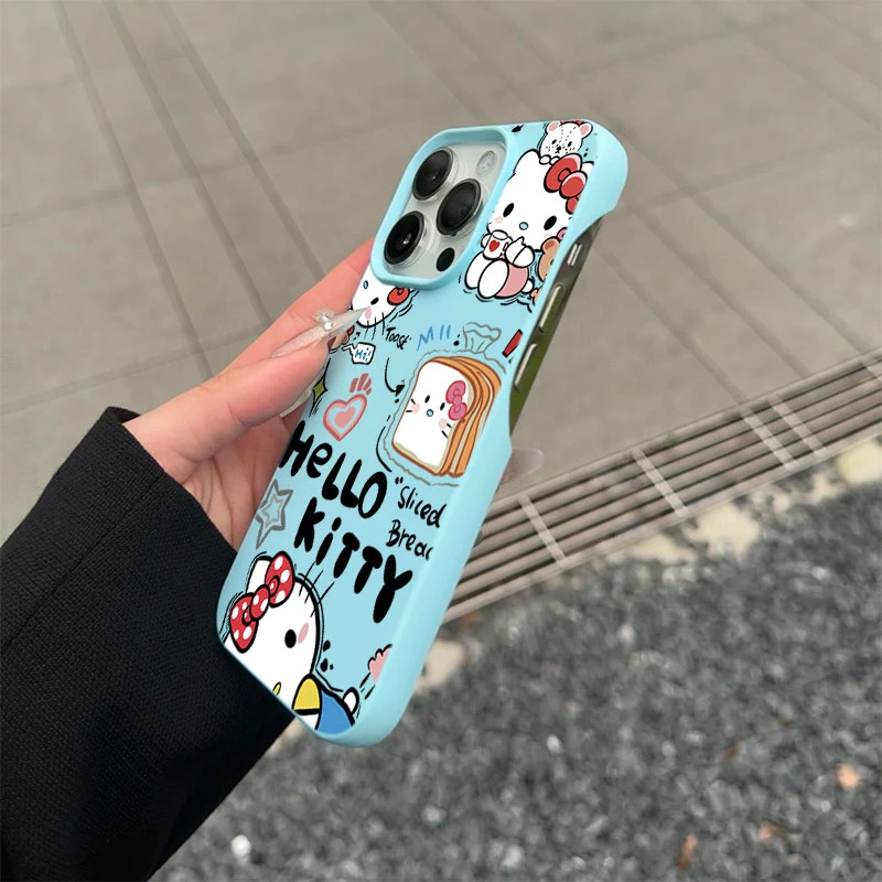 面包凯蒂半包款软壳适用苹果16/15promax手机壳iphone14/12/11/13