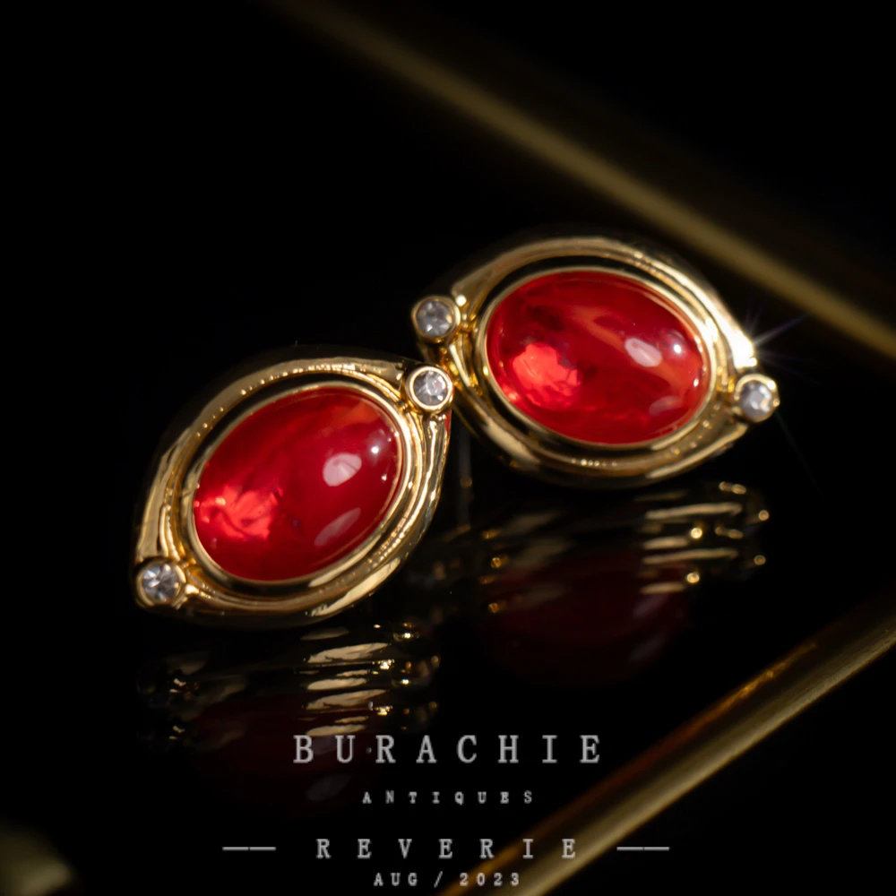 铜合金仿水晶耳饰 【2346】周年珍藏英｜经典原标克拉款CrownFrett