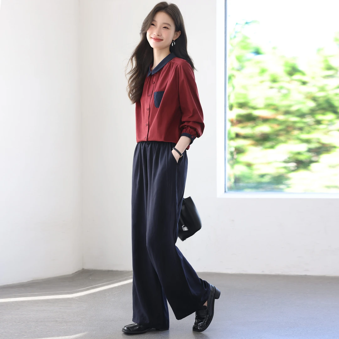 轻熟风休闲套装女2025初秋新款爆款40减龄穿搭一整套运动两件套裤