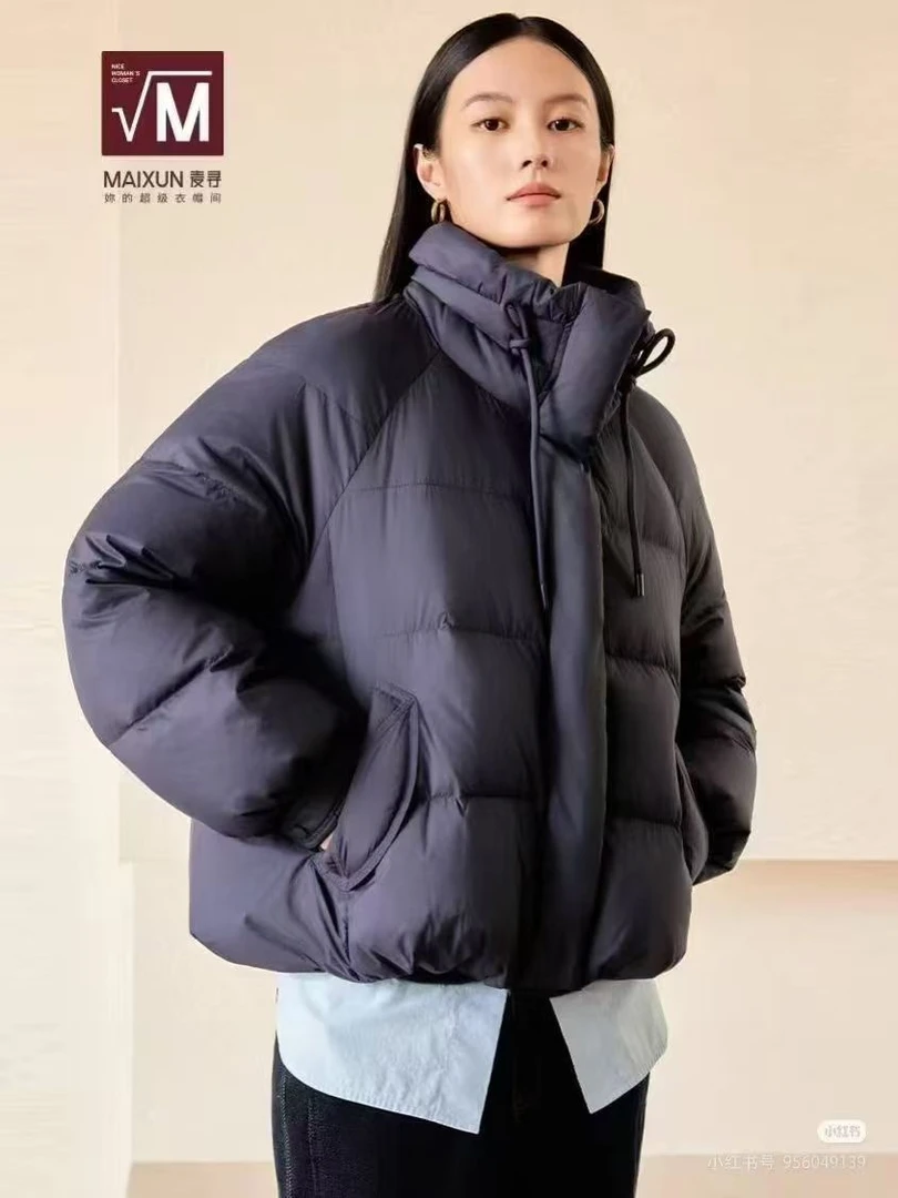 麦寻女装福利款90羽羽外套宽松短款