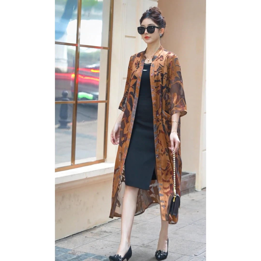 春季新款时尚大码时尚女装经典显瘦气质显贵款外搭#539-6