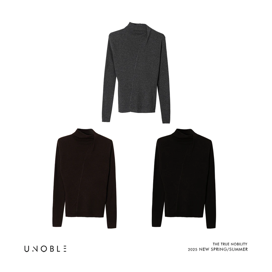 UNOBLE 2025 S/S【内敛暖意】羊绒设计感上衣 秋季新款