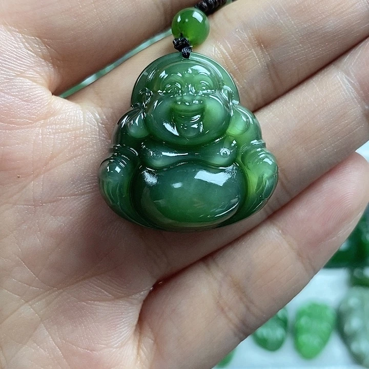 和田玉（碧玉）未镶嵌吊坠(不含链)