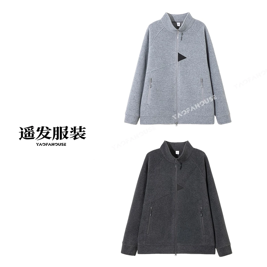 【2025新款3.0版双面摇粒绒立领拉链外套】男女同款立领外套2589