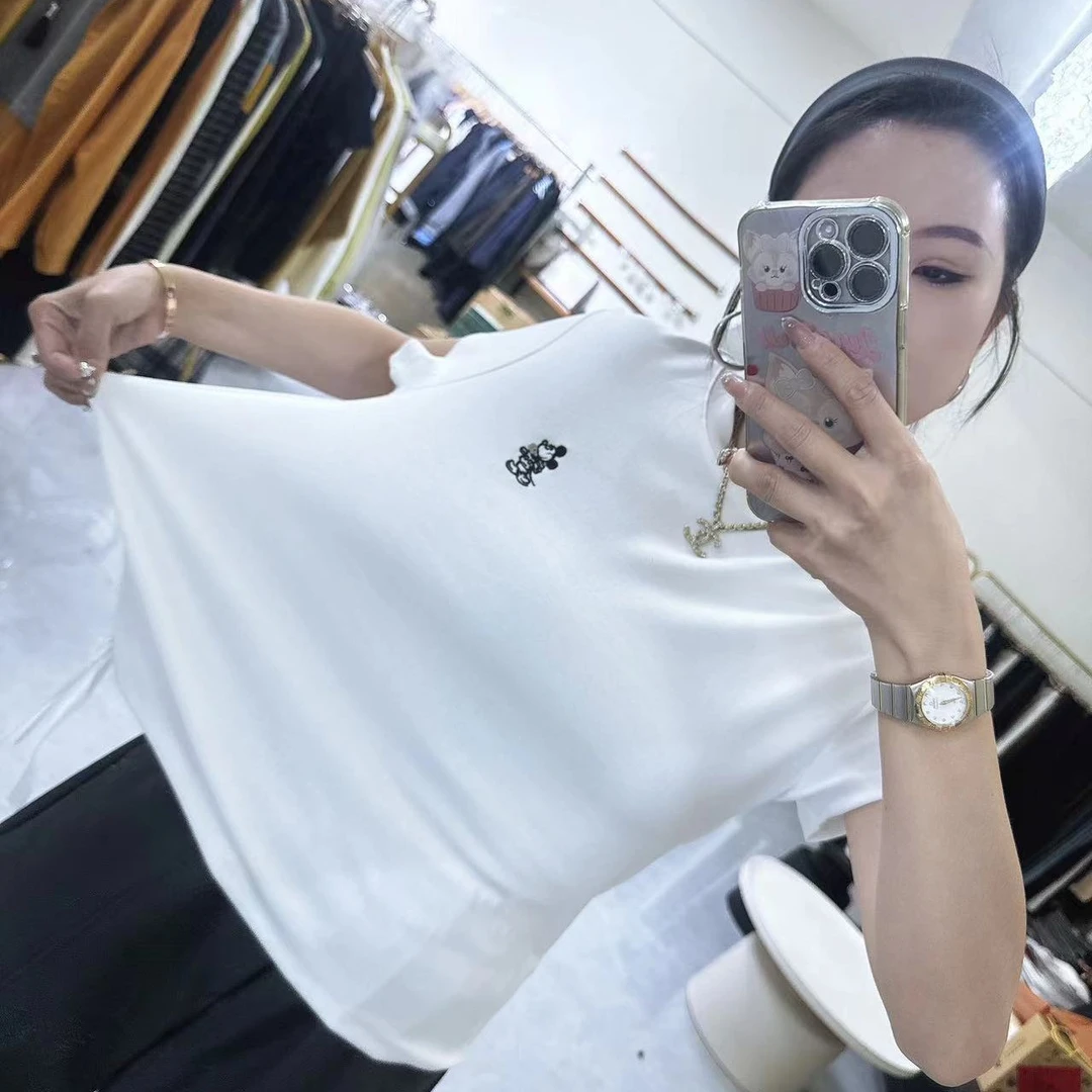 小时代高品质刺绣米奇短袖秋款506