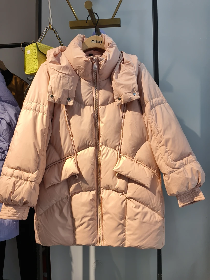 中长款羽绒服女加厚保暖宽松休闲外套