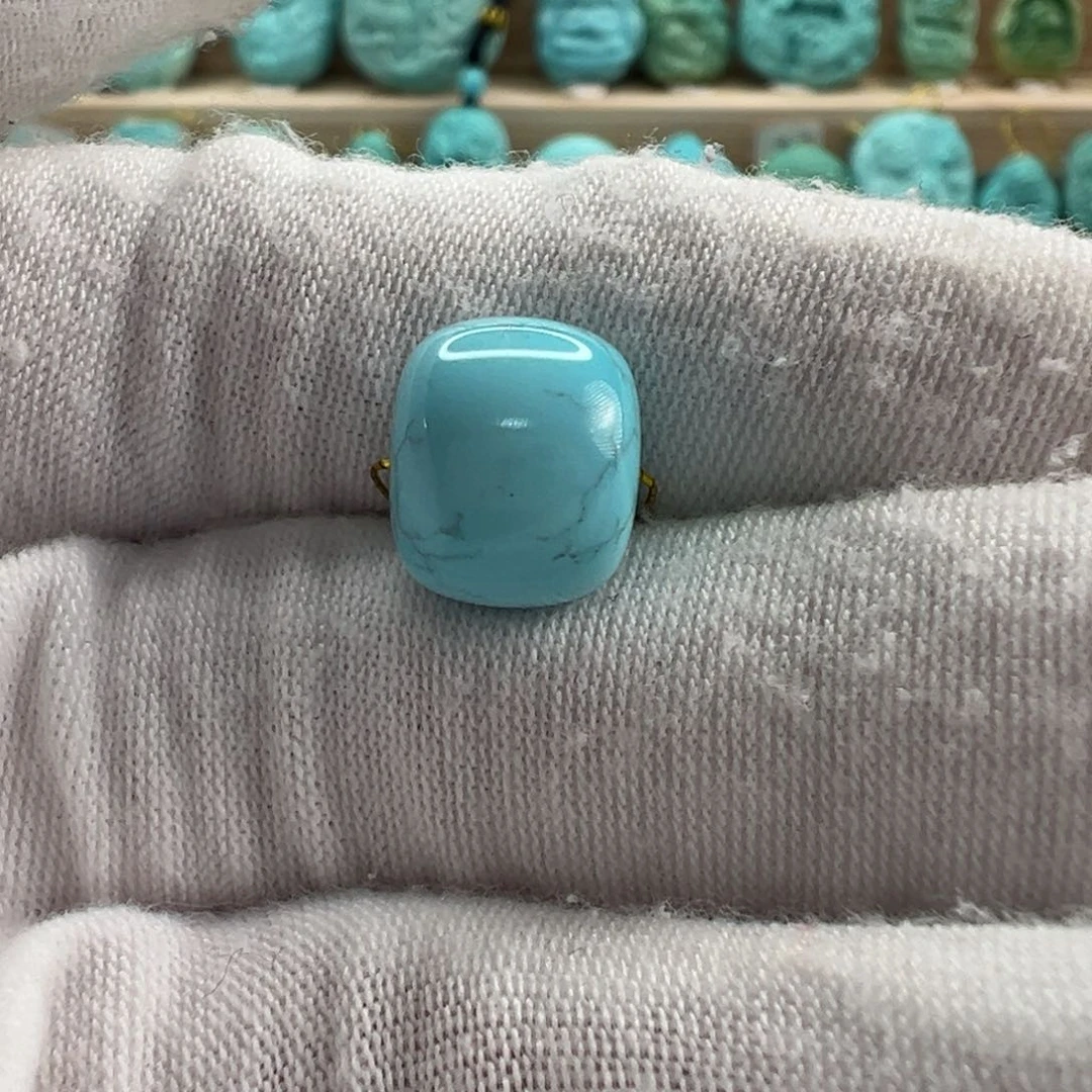 未镶嵌绿松石老型珠11.2x9.4mm