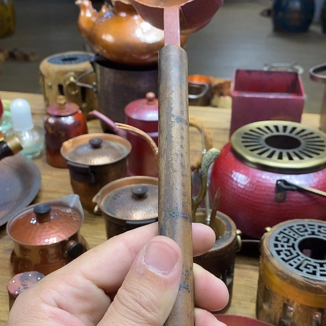用****7任和堂纯紫铜茶勺58699