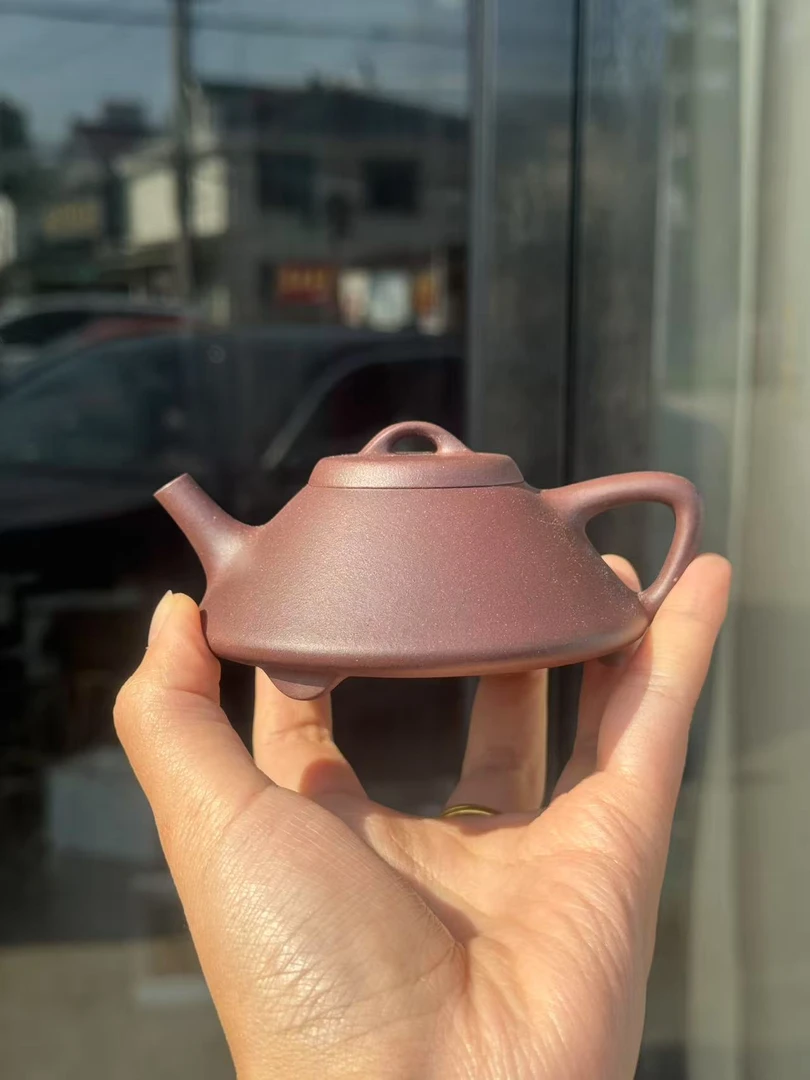 电窑4井本绿夹层紫泥合票。仿古。匏尊