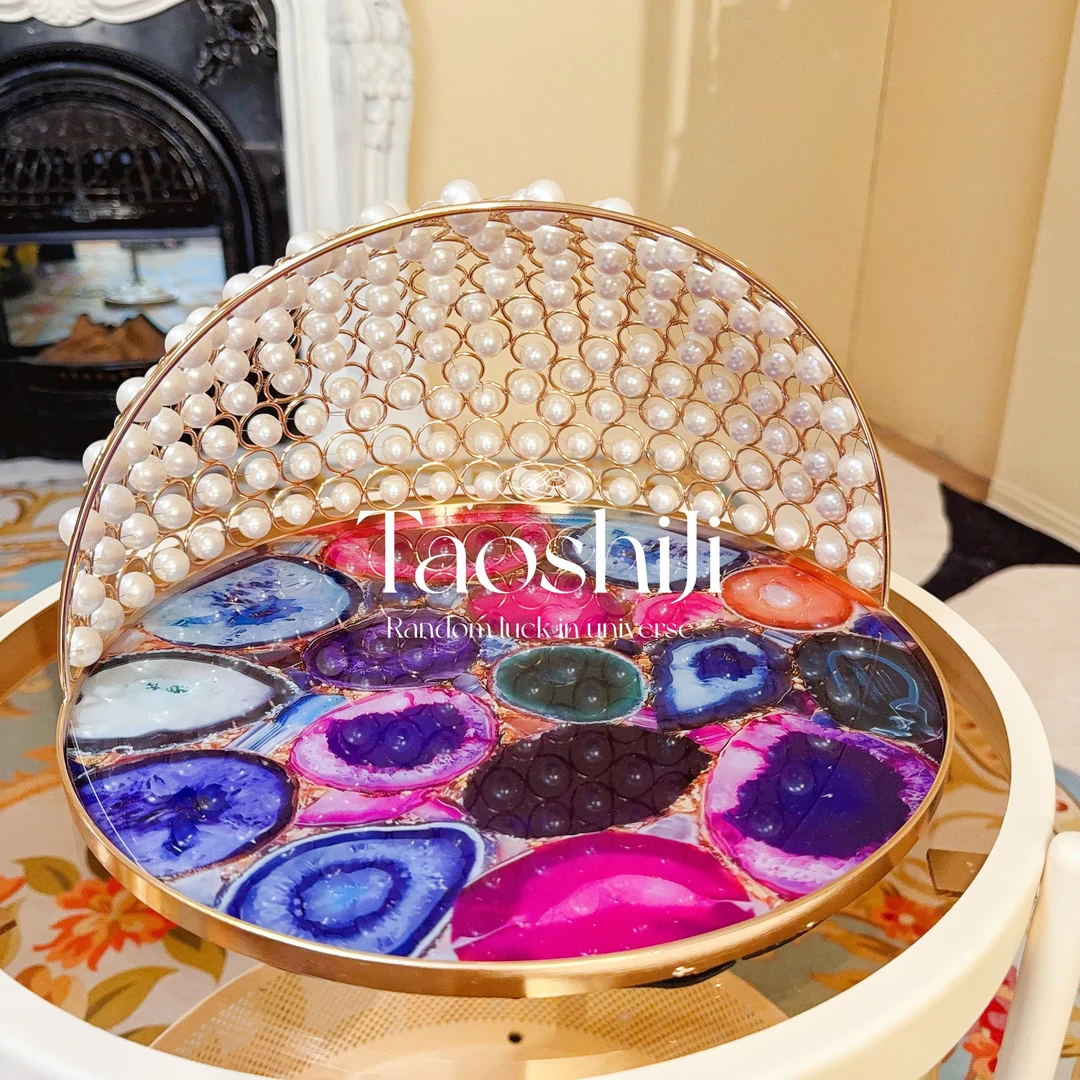 超大号300mm装饰收纳托盘摆件托盘轻奢家居摆件