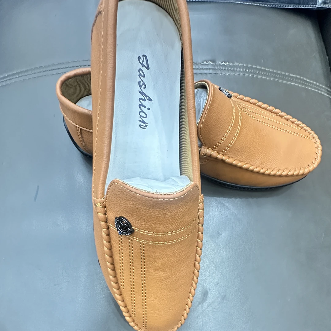 透气套脚平跟注压低帮休闲豆豆鞋皮鞋男士凉鞋鞋子