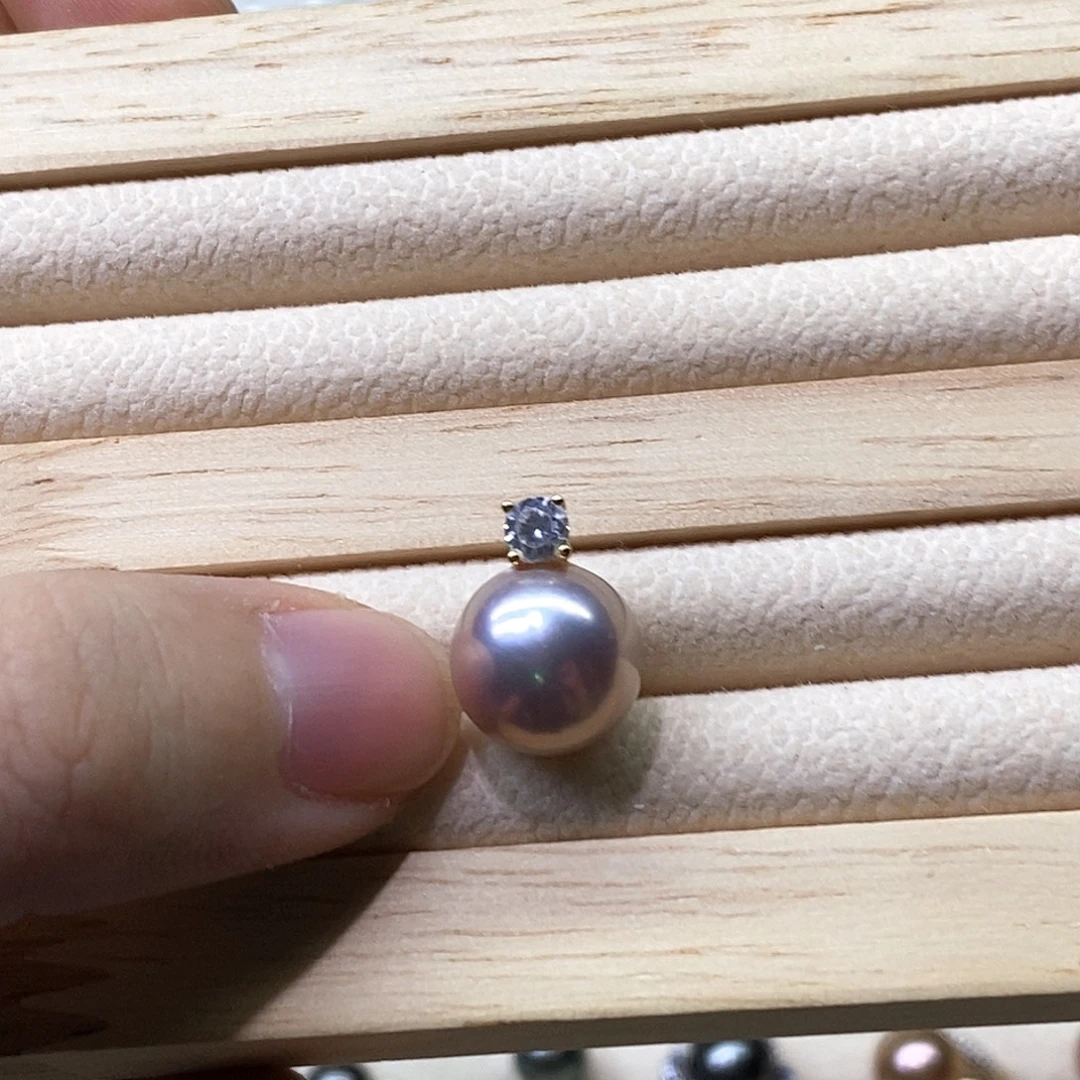 淡水珍珠颈饰银S925镶嵌12-13