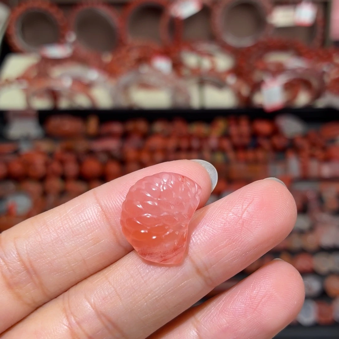 南红玛瑙未镶嵌颈饰橘子瓣