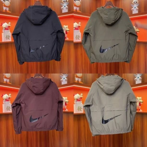 秋季新款刺绣连帽百搭休闲夹克外套#1127