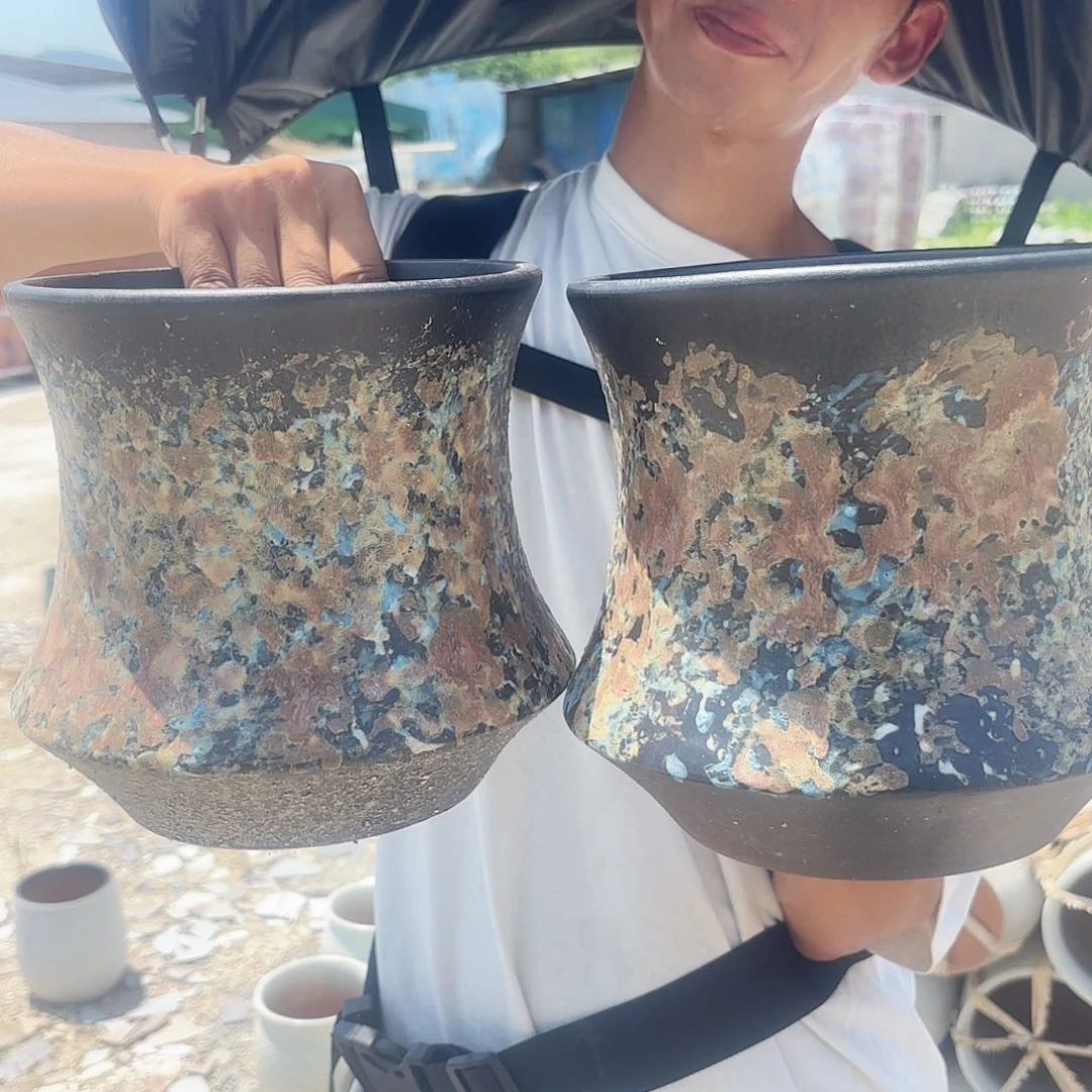 油画小蛮腰两个口径20高度20