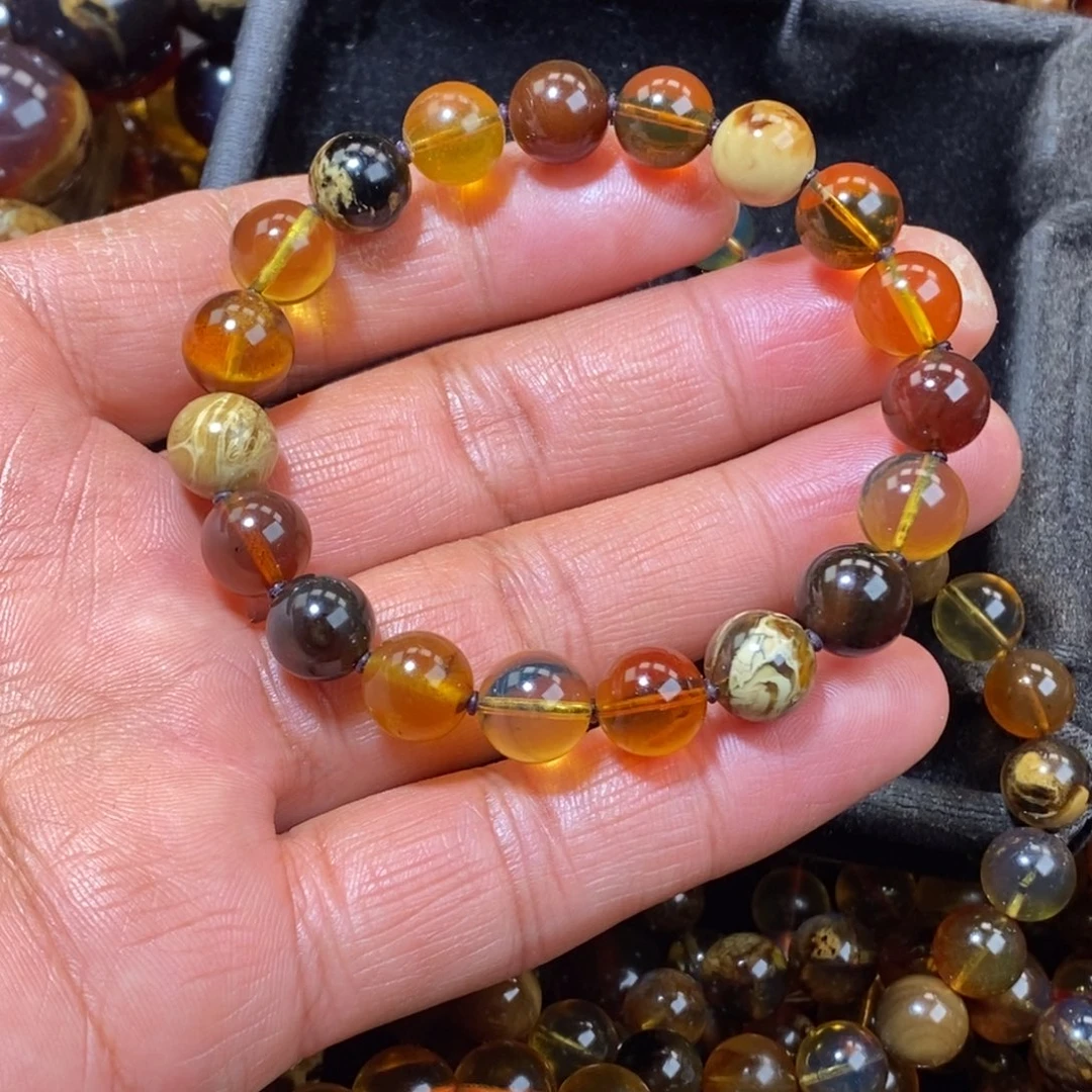 琥珀手链未镶嵌?****飘