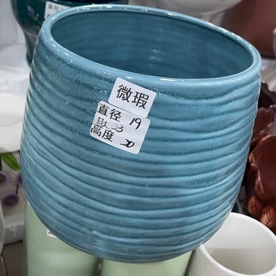 多肉绿植陶瓷花盆9.9包邮，有孔