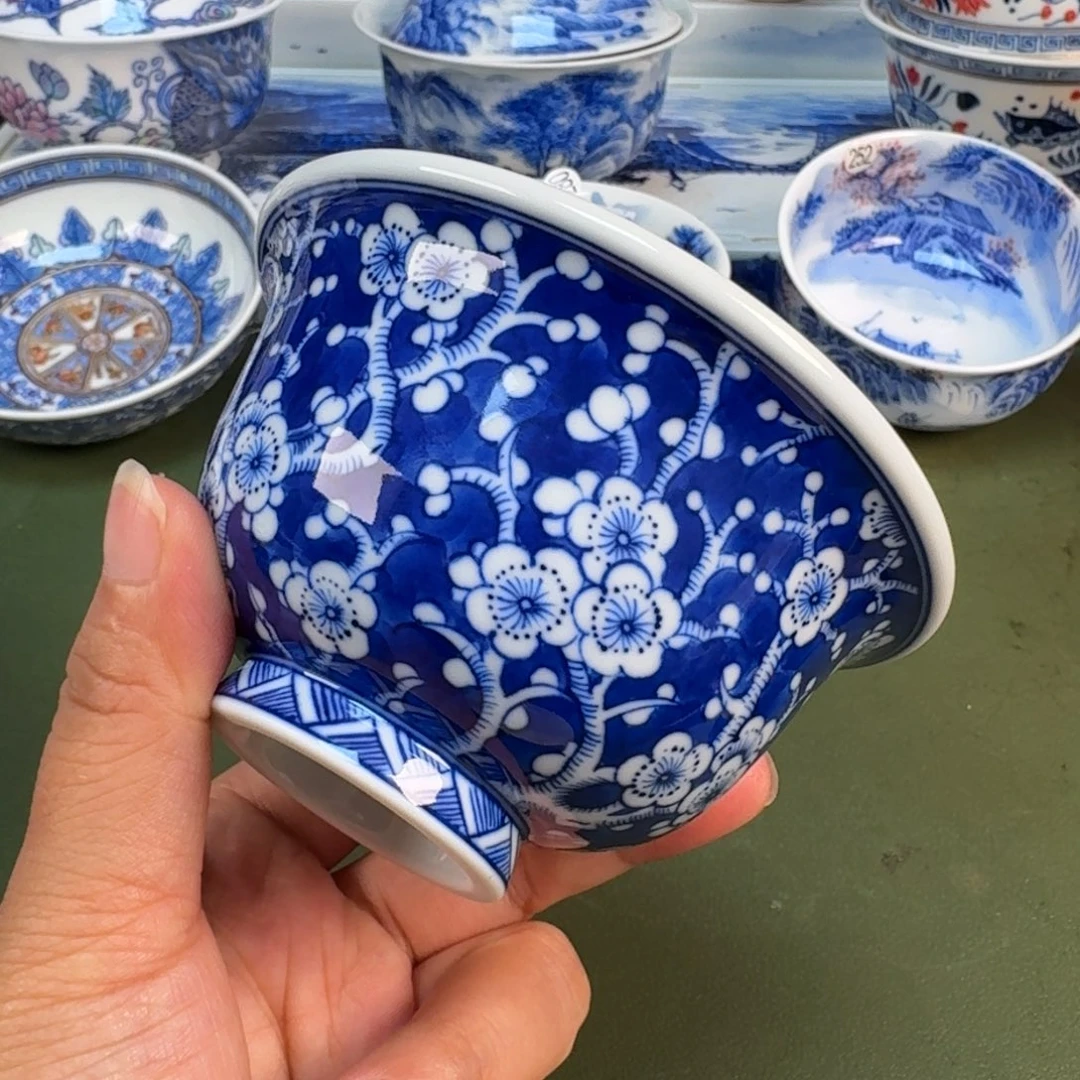 景德镇纯水绘茶具圆圆259
