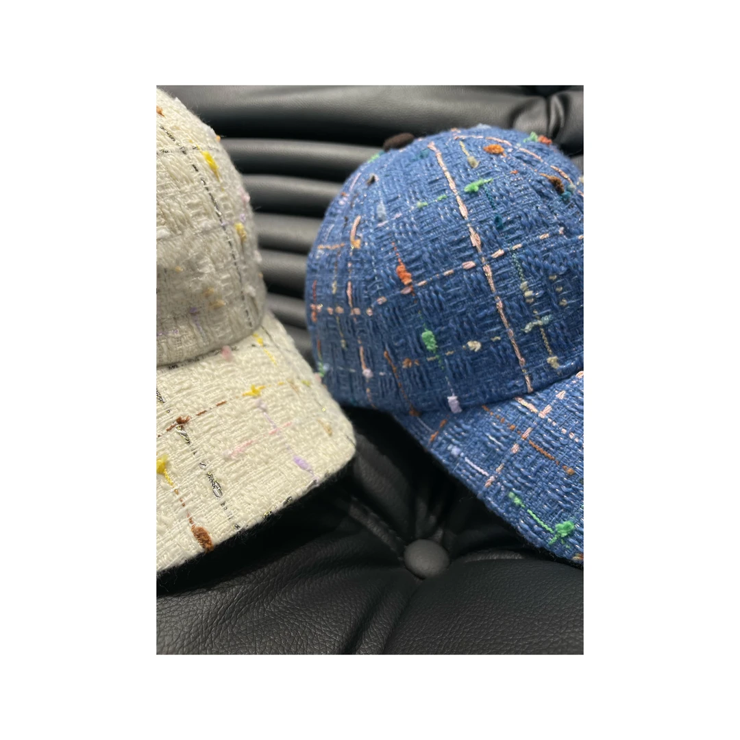 《An ni》【香】早秋新款格子纹彩色点点遮阳帽软顶鸭舌帽Ani-C363