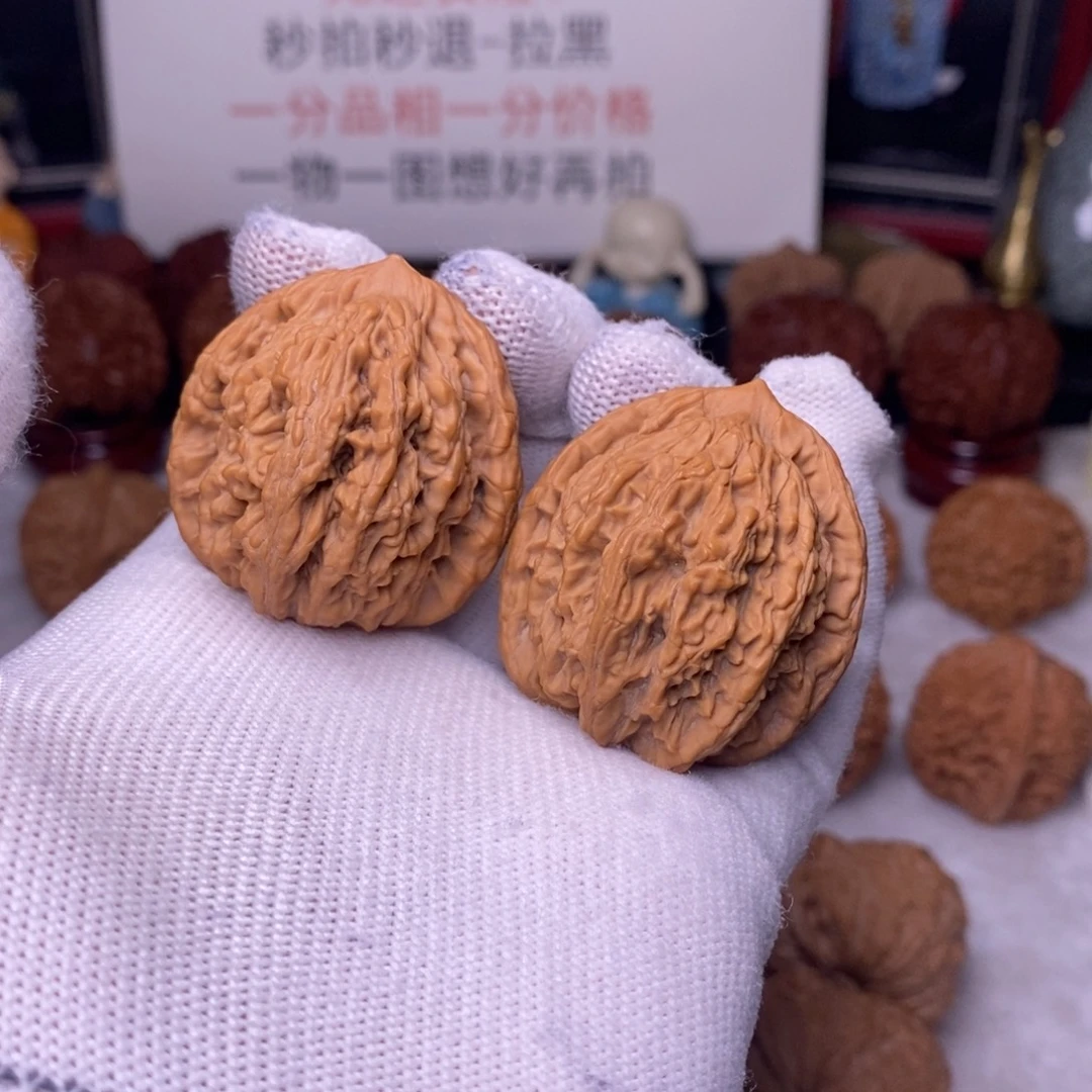 文玩核桃吊坠38 全品麦穗虎头