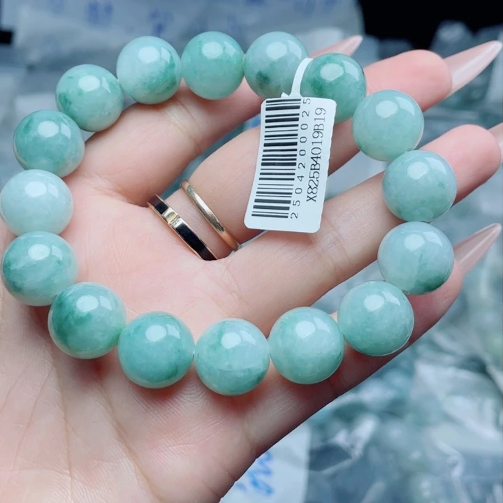 未镶嵌定制翡翠珠串