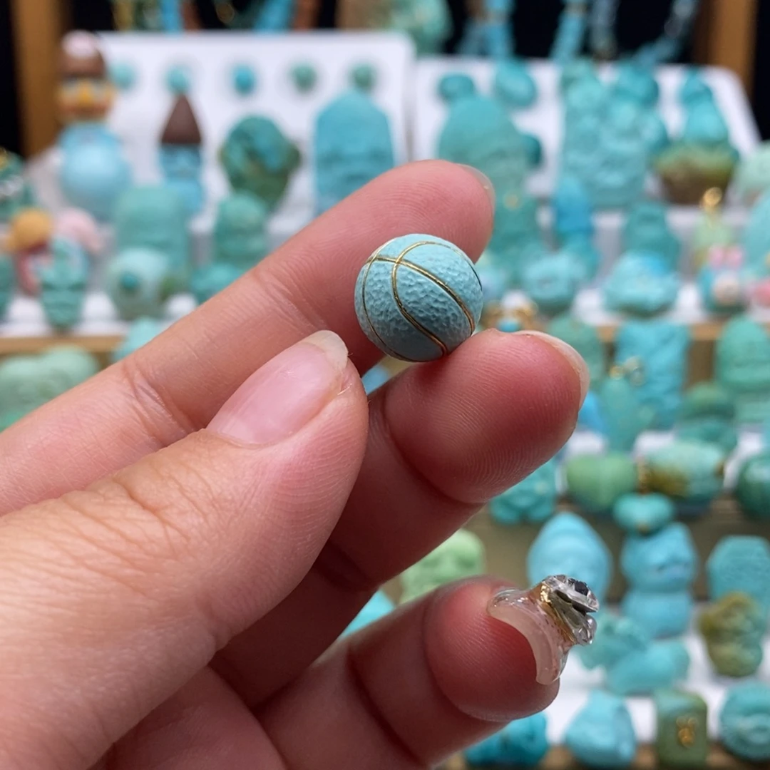 Y***佳绿松石未镶嵌挂件