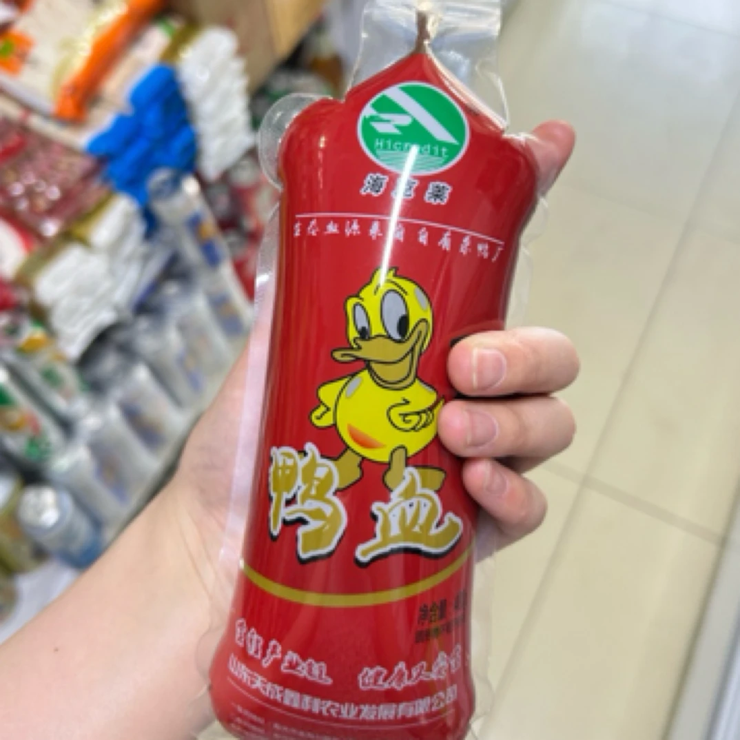 鸭血1袋圆管（不同批次包装可能有变化）